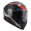 LS2 FF811 VECTOR II C SAVAGE CASCO DE MOTO BLANCO AZUL ROJO