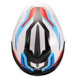 LS2 FF820 RAPID III HYPER BLANCO BRILLANTE/AZUL/ROJO