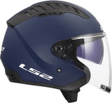 LS2 OF600 COPTER II CASCO DE MOTO SOLID MATE NAVY AZUL
