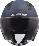 LS2 OF600 COPTER II CASCO DE MOTO SOLID MATE NAVY AZUL