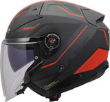 LS2 OF603 INFINITY II VEYRON CASCO DE MOTO NEGRO GRIS ROJO