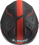 LS2 OF603 INFINITY II VEYRON CASCO DE MOTO NEGRO GRIS ROJO