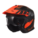 LS2 OF606 DRIFTER GAS CASCO DE MOTO GRIS ROJO