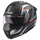 LS2 FF808 STREAM II CASCO DE MOTO VINTAGE NEGRO PETROLEO