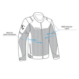 BELA MESH PRO CHAQUETA DE MOTO DE VERANO HOMBRE MARRON