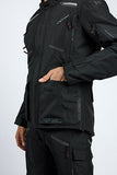 IXON MIDGARD Impermeable Moto De Aventura Chaqueta Textil Negro