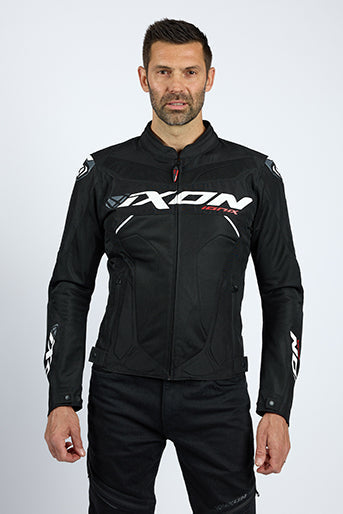IXON IONIX Verano Chaqueta Textil De Moto Negro Blanco