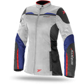 SEVENTY DEGREES SD-JC59 CHAQUETA DE MOTO INVIERNO URBAN MUJER HEILO ROJO AZUL