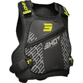 SHOT Pare Pierres Flex Chest Protector Negro Neon Amarillo