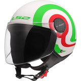 LS2 OF558 SPHERE LUX II URBY CASCO DE MOTO BLANCO VERDE ROJO
