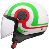 LS2 OF558 SPHERE LUX II URBY CASCO DE MOTO BLANCO VERDE ROJO