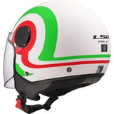 LS2 OF558 SPHERE LUX II URBY CASCO DE MOTO BLANCO VERDE ROJO