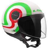 LS2 OF558 SPHERE LUX II URBY CASCO DE MOTO BLANCO VERDE ROJO