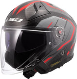 LS2 OF603 INFINITY II C URUS CASCO DE MOTO ROJO