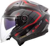 LS2 OF603 INFINITY II C URUS CASCO DE MOTO ROJO