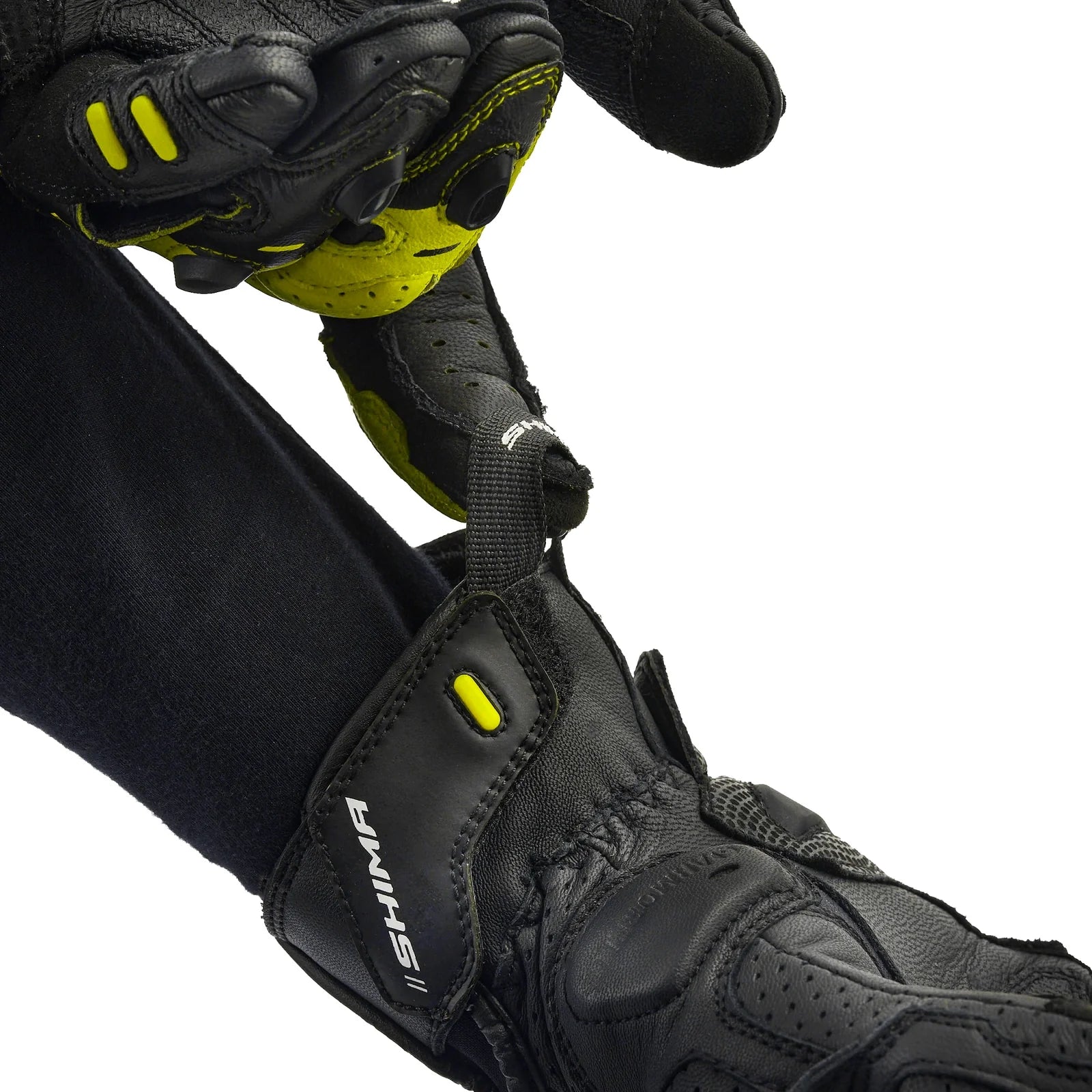 SHIMA XRS-3 SHORT RACING GUANTES MEN NEGRO/AMARILLO FLUO - GUANTES