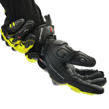 SHIMA XRS-3 SHORT RACING GUANTES MEN NEGRO/AMARILLO FLUO - GUANTES