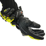 SHIMA XRS-3 SHORT RACING GUANTES MEN NEGRO/AMARILLO FLUO