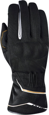 IXON PRO GLOBE MUJER CÁLIDO E IMPERMEABLE GUANTES MOTO NEGRO BLANCO DORADO