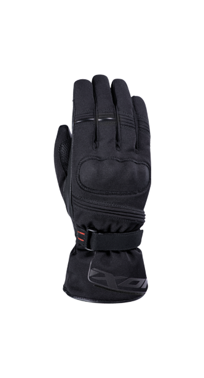 IXON PRO FIELD MUJER SOFTSHELL E IMPERMEABLE GUANTES MOTO NEGRO