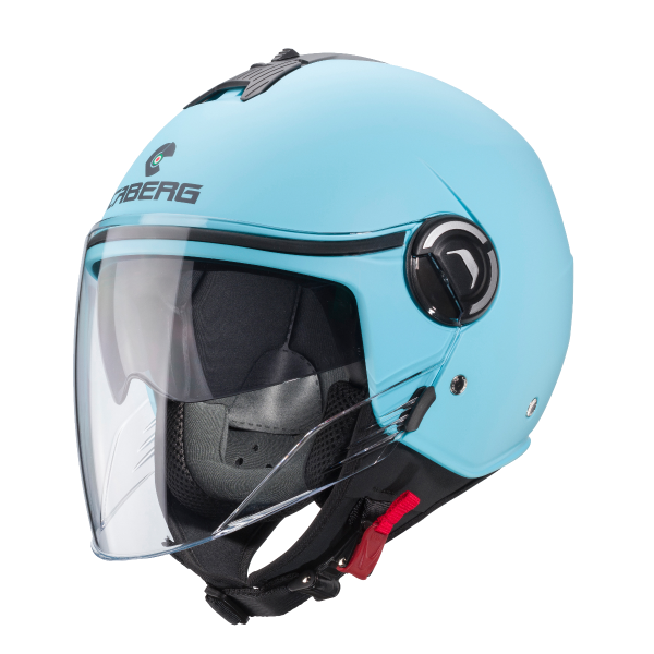 CABERG IVIERA V4X Casco De Moto Jet Azul Claro Mate
