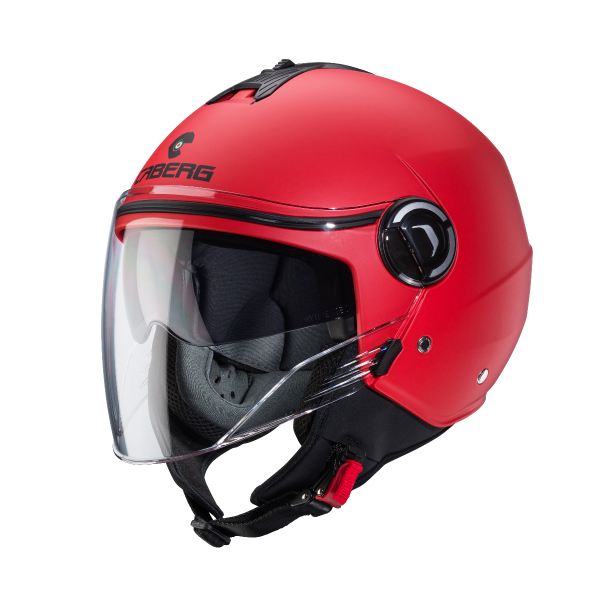 CABERG IVIERA V4 X Casco De Moto Jet Urbano Rojo Mate