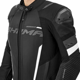 SHIMA SOLID 2.0 CHAQUETA TEXTIL DE MOTO HOMBRE NEGRO BLANCO
