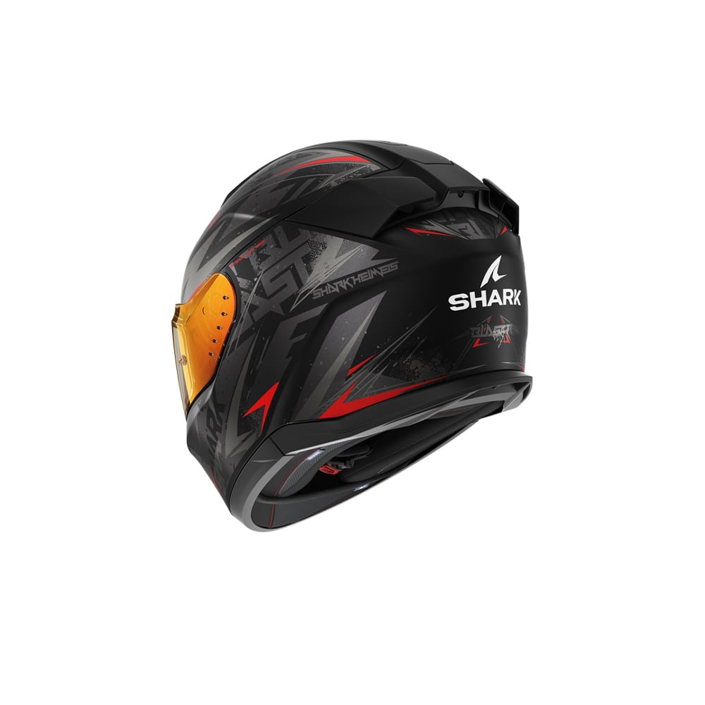 SHARK D SKWAL 3 Blast-R integral Casco negro antracita rojo