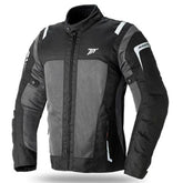 SEVENTY DEGREES SD-JT44 CHAQUETA DE MOTO VERANO TOURING HOMBRE NEGRO GRIS