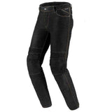 SEVENTY DEGREES SD-PJ6 SLIM PANTALON DE MOTO HOMBRE NEGRO