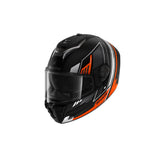 SHARK SPARTAN RS BYRHON CROMADO NEGRO MATE NARANJA CASCO