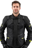 SHIMA RUNNER TEXTILE CHAQUETA HOMBRE BLACK/AMARILLO FLUO