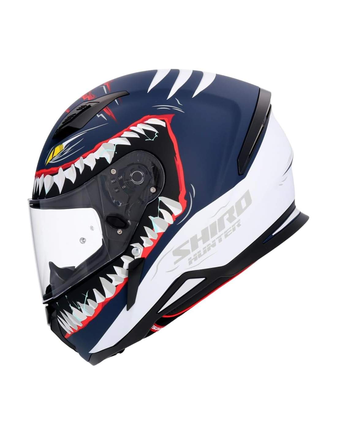 SHIRO CASCO HUNTER SHARK DARK BLUE MATE - SECURTEX MOTOR S.L (t/a MaximoMoto)