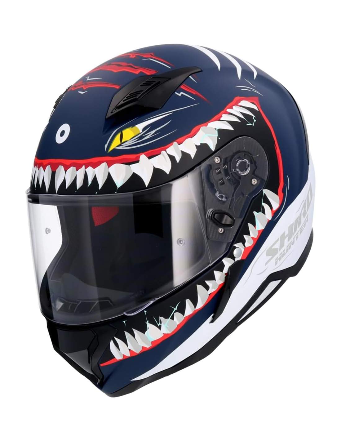 SHIRO CASCO HUNTER SHARK DARK BLUE MATE - SECURTEX MOTOR S.L (t/a MaximoMoto)