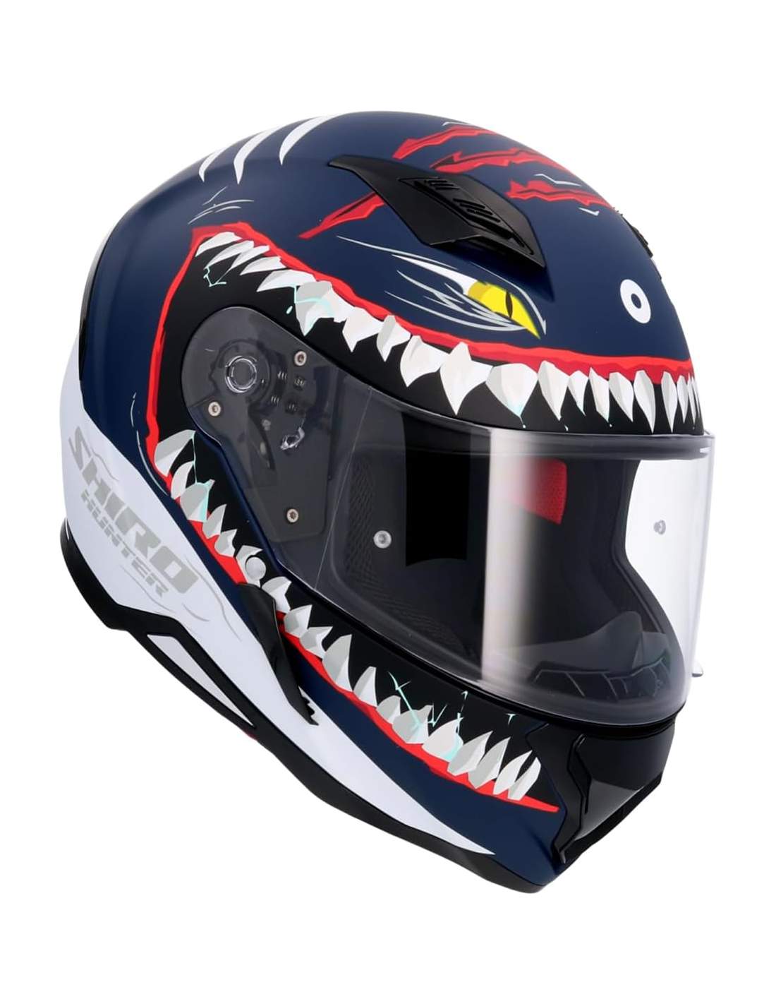 SHIRO CASCO HUNTER SHARK DARK BLUE MATE - SECURTEX MOTOR S.L (t/a MaximoMoto)