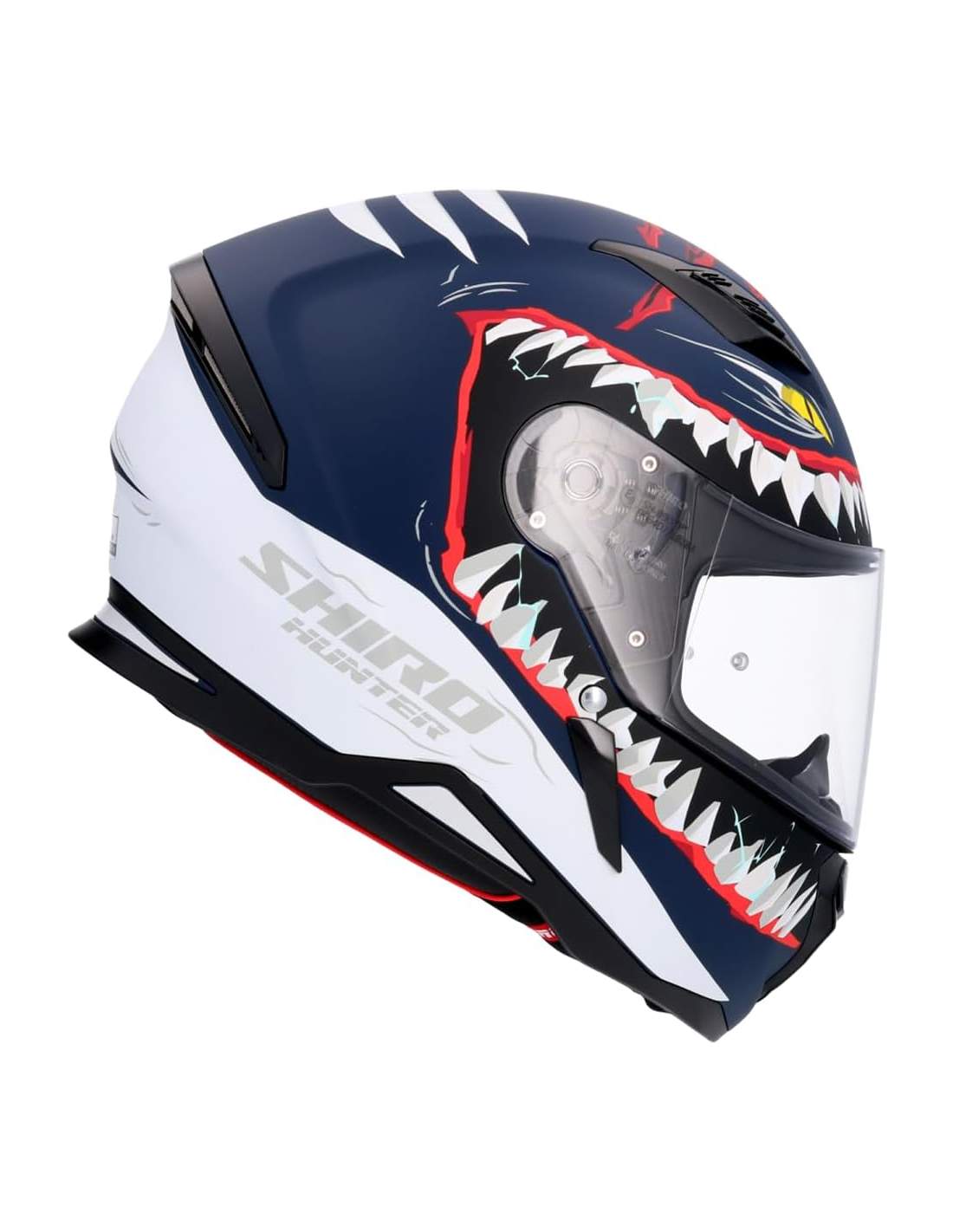 SHIRO CASCO HUNTER SHARK DARK BLUE MATE - SECURTEX MOTOR S.L (t/a MaximoMoto)