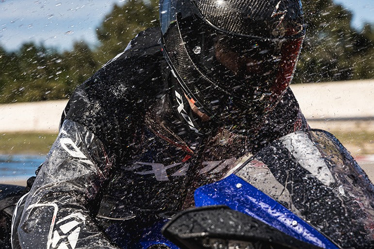 IXON STREAM HOMBRE TRAJE DE LLUVIA NEGRO TRANSPARENTE