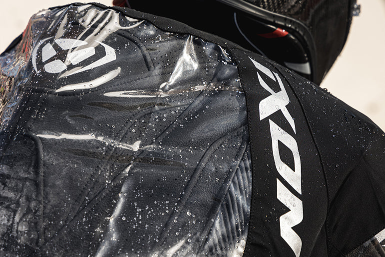 IXON STREAM HOMBRE TRAJE DE LLUVIA NEGRO TRANSPARENTE