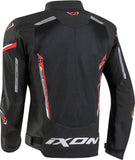 IXON STRIKER AIR Moto Textil Hombre Chaqueta Negro Rojo Blanco