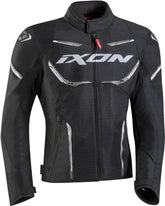 IXON STRIKER AIR WP Moto Textil Hombre Chaqueta Negro Blanco