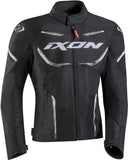 IXON STRIKER AIR WP Moto Textil Hombre Chaqueta Negro Blanco