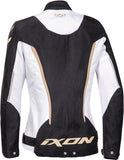 IXON STRIKER ROADSTER Textil Mujer Moto Chaqueta Negro Oro