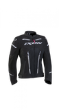 IXON STRIKER AIR LD Mujer Textil Moto Chaqueta Negro Antracita Blanco