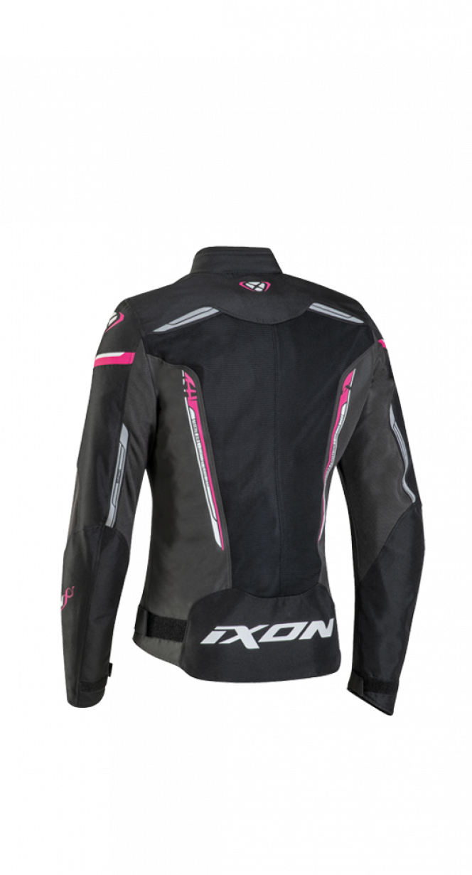 IXON STRIKER AIR WPL Mujer Textil Chaqueta Moto Negro Antracita Fushia