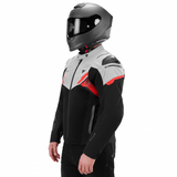 SHIMA STX AIR JAQUETES DE MOTO HOMES GRIS VERMELL