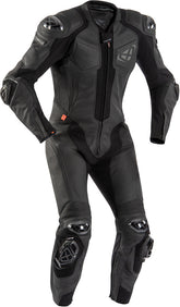 IXON VENDETTA EVO 1 PIEZA HOMBRE MOTO TRAJE DE CUERO NEGRO
