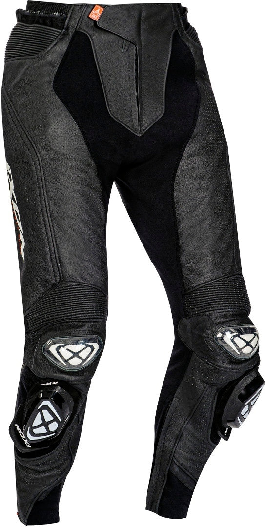 IXON VENDETTA EVO HOMBRE MOTO PANTALONES CUERO NEGRO