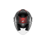 SHARK RS JET CARBON IKONIK Carbono Rojo Cromado Casco