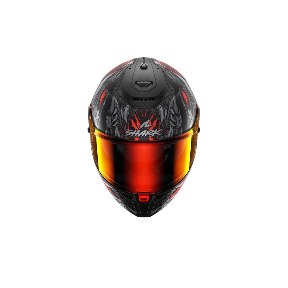 SHARK SPARTAN RS SHAYTAN Integral Casco Negro Mate Rojo Antracita