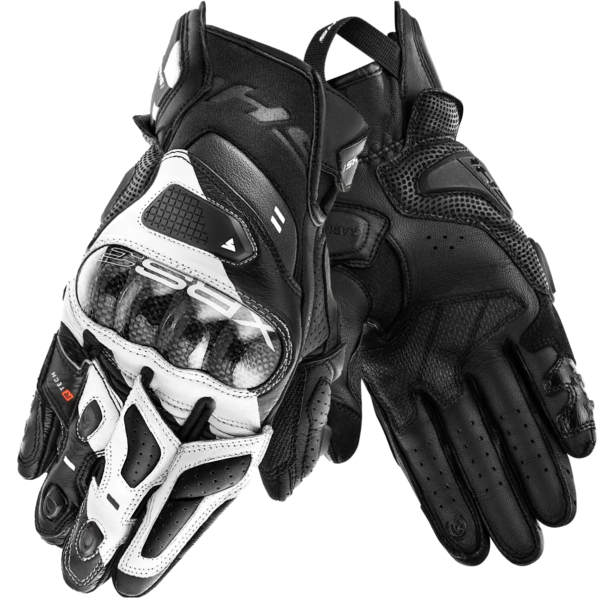SHIMA XRS-3 SHORT RACING GUANTES MEN NEGRO/BLANCO - S - GUANTES